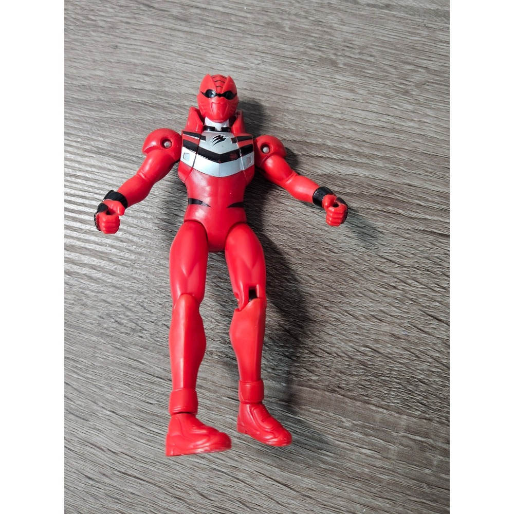Bandai 2007 Power Rangers Jungle Fury Red Ranger Action Figure 5 inch Toy 71987